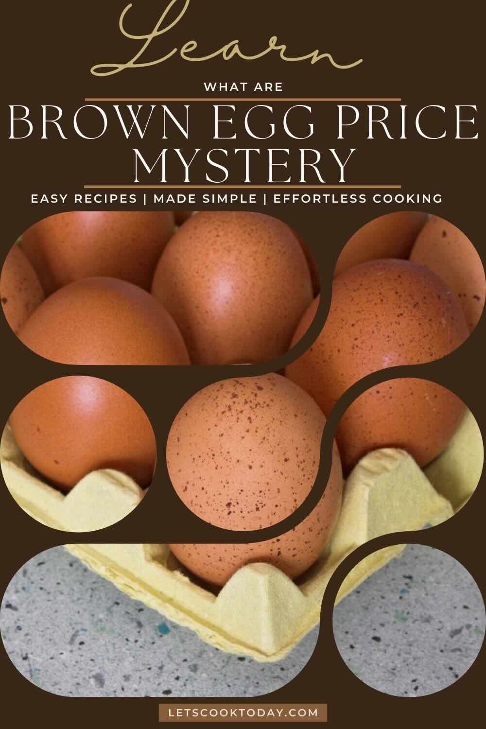 Brown eggs in yellow carton on counter.